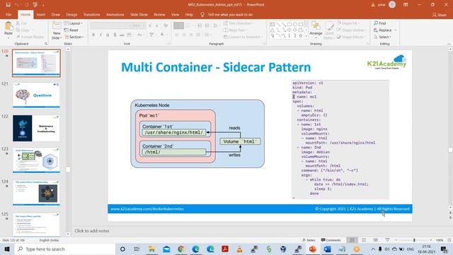Day 17 - Side Car Patterns,Init Containers,Stateful Set смотреть онлайн