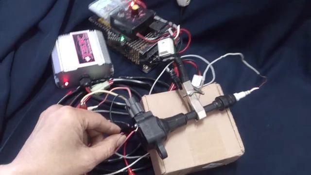 Test coil NISSAN QG15 internal igniter with JSK Hybrid CDI смотреть онлайн