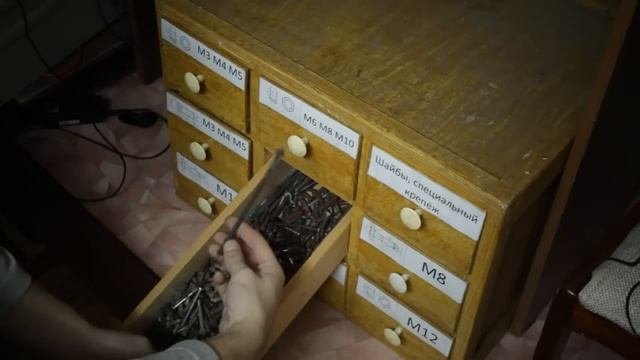 как я храню винты болты и гайки