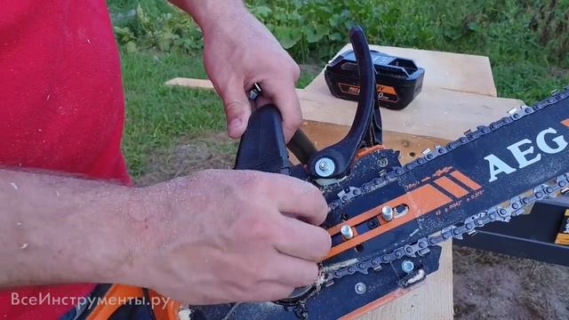 Тест бесщеточной пилы AEG ACS18B30
