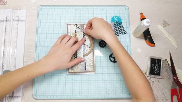 TUTORIAL Man's card / МАСТЕР-КЛАСС Мужская открытка
