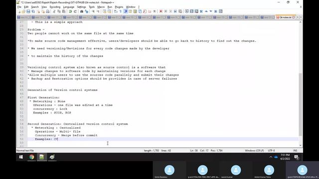 GIT-Day-1 Introduction to GIT and Version control systems смотреть онлайн