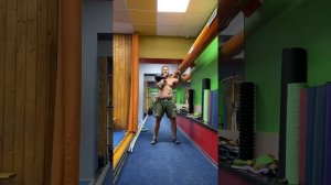 Тренировка с одной гирей 24 кг