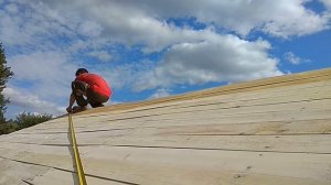 Строительство беседки 3х4. Часть 6: Крыша беседки. Монтаж металлочерепицы.