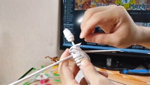 DIY: как сделать африканку из бумажной лозы
