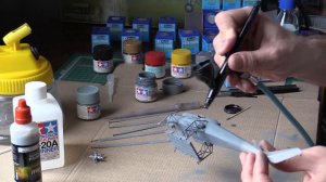 Модель вертолета Ми-10 в масштабе 1:144  (покраска)