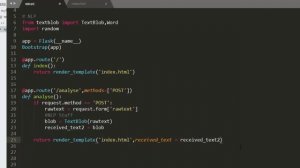 Building a NLP-based Flask App with TextBlob