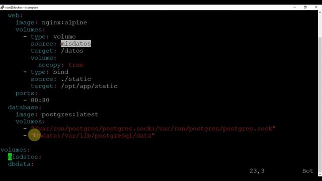 Curso Docker desde cero - Capitulo 42 Volumenes en Docker Compose смотреть онлайн