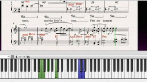 Урок№24.Summertime|Am|Porgy and Bess|Gershwin| RhythmAndBlues| Piano | Free sheets| Lyrics| Tutoria