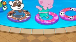 Гиппо 🌼 Аквапарк 🌼 Веселые водные горки 🌼 Мультик игра для детей (Hippo)