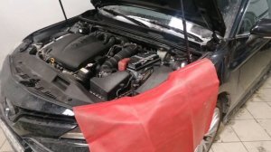 Toyota Camry 70 замена масла в АКПП 8 ступенчатая