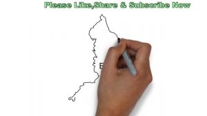 England Map Outline coloring || U.K Political Map Drawing || Easy Step By Step