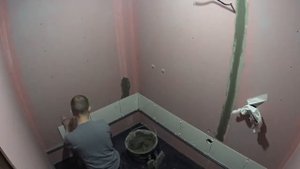 скоростная укладка плитки в ванной на пол и стены за 5 минут