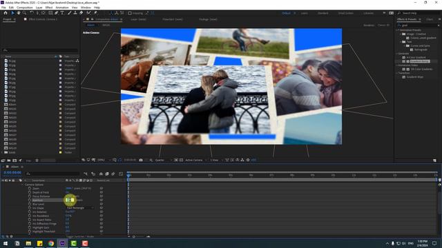 3D Camera Tool | Slideshow Photo Album Animation in After Effects Tutorials смотреть онлайн