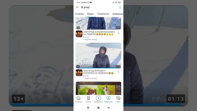 у я утка почти 1к подписчиков