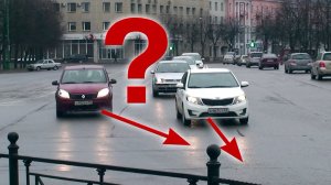 Сужение дороги. Кто уступает?