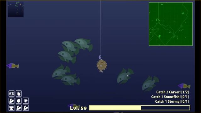 как поймать рыбу меч в игре Cat Goes Fishing смотреть онлайн