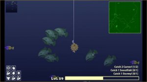 как поймать рыбу меч в игре Cat Goes Fishing