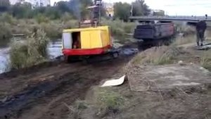 Драга + Лапти, ЭО 4111 + КРаЗы 256 вездеходы