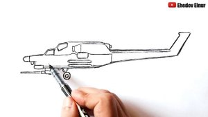 Как нарисовать ударный Вертолёт Ми-28 «Ночной охотник»