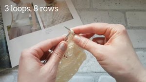 Вяжем объёмную мережку спицами? knitting pattern.