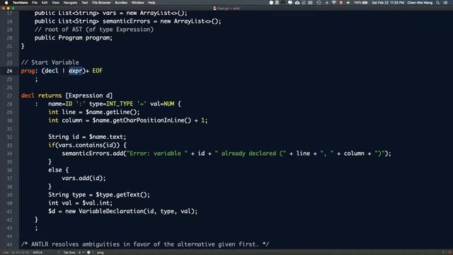 EECS4302 ANTLR4 Parser Generator Tutorial: Part 7 смотреть онлайн