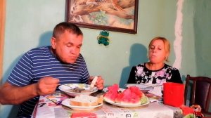 Сало с арбузом, красота. Приятного аппетита