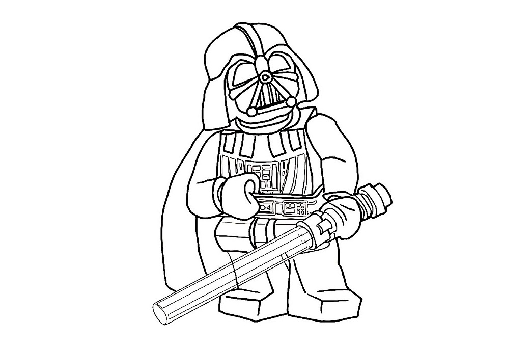 Draw a Lego Darth Vader #1