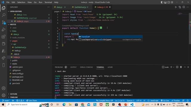 NEXT.JS TUTORIAL #26 API ROUTE GET METHOD IN NEXTJS #nextjs #nextjs13