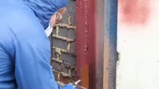 Наносим мраморную штукатурку "Эгида" на металл, дерево и монтажную пену.