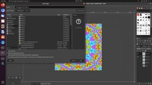 Pattern Art Creation Using GIMP In Ubuntu Linux Session 034