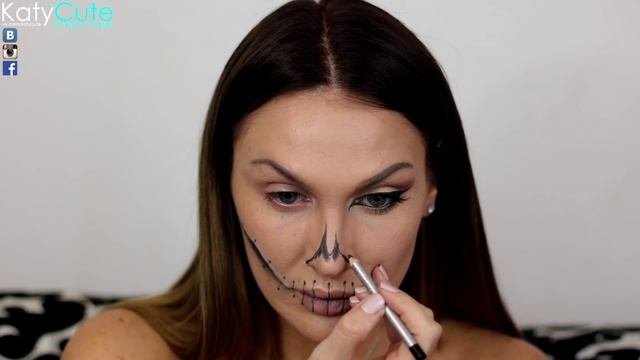 Макияж на ХЭЛЛОУИН: скелет