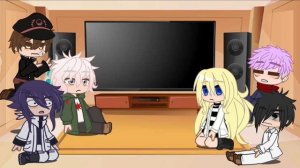 Anime characters react to each other || (6/6) || || Itadori Yuji || (Bad English)