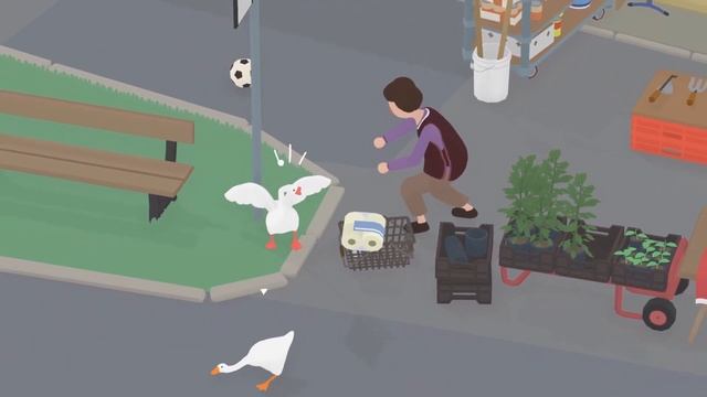 СИМУЛЯТОР ВРЕДНОГО ГУСЯ | Прохождение, баги, смешные моменты, гэги, фейлы ♦ Untitled Goose Game | #