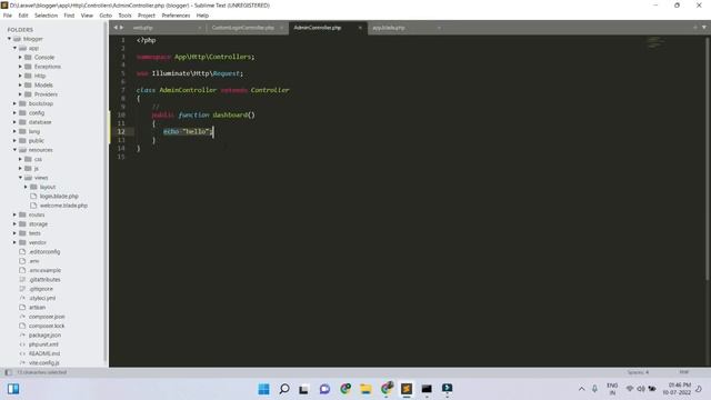 How to Install AdminLTE 3 Template in Laravel 9 |  Set up admin lte in laravel  | Hindi in Laravel