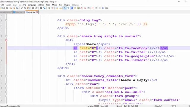 WordPress Theme Development Part 13(dynamic social share buttons) смотреть онлайн