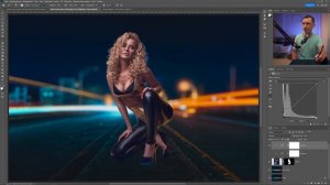 Переносим модель на другой фон | Замена фона в фотошоп | Выделение волос с помощью ИИ