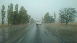 Ураган и град в Ростовской обл. Зимовники .