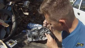 немецкий мопед Simson c поршнем от Honda DIO AF18