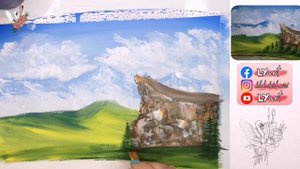 Рисуем пейзаж гуашью