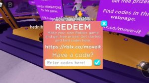 All 6 Codes in (Island of Move)Roblox ep.1