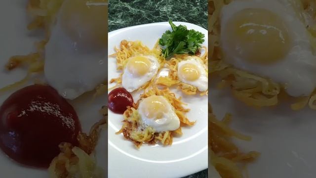 Вкусный и веселый завтрак для детей / весёлая яичница / перепелиные яйца / улыбнись