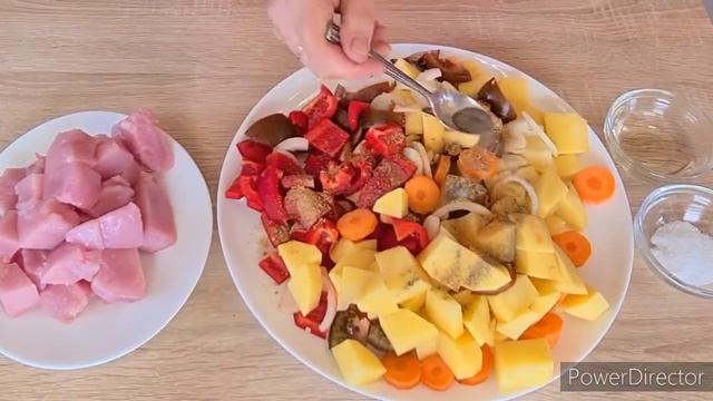 3 минуты и в духовку!!! Очень вкусный быстрый ужин в духовке.Quick dinner in the oven.