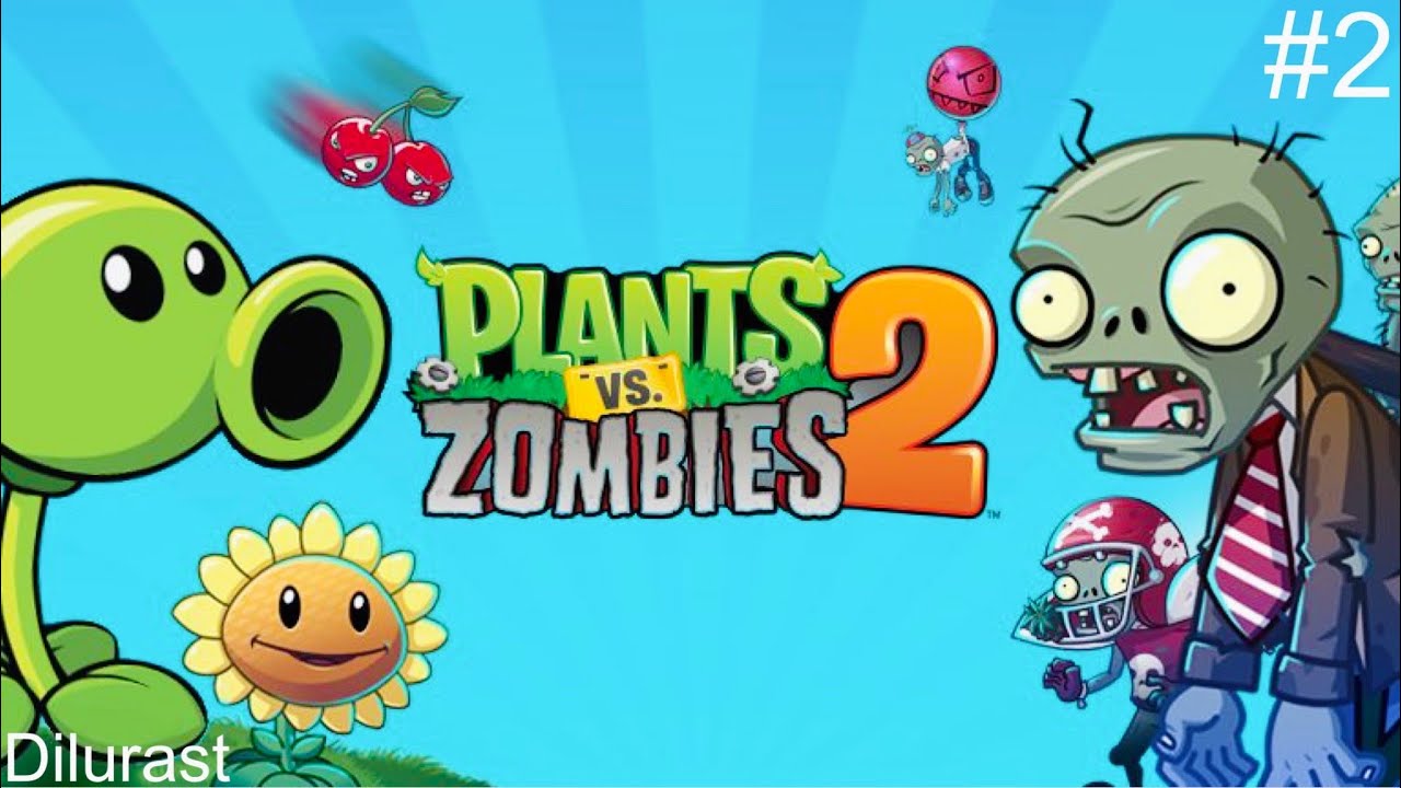 Plants vs. Zombies 2 #2 ? Карта Древний Египет! Растения против ЗОМБИ 2! Gameplay pvz! Dilurast