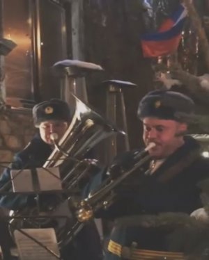 Военный оркестр в День защитника Отечества