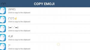 Copy Emoji ASCII faces | Lennyface Copy Images | Click to copy and paste of Images best Mobile App