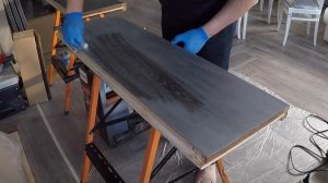 Отделка лестницы. Нанесение декоративного покрытия "Седой дуб"