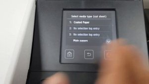 How to insert paper sheet in plotter Canon TX 4000 En