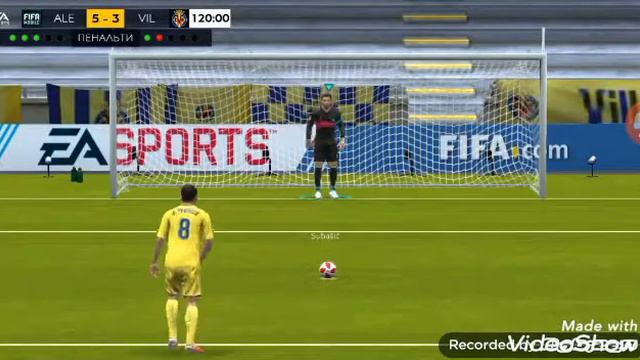 Фифа мобайл серия пенальти с Вильяреалом смотреть онлайн