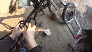 ЗиД Пилот 50 - Сборка мопеда после покраски рамы и ремонта двигателя. часть 1